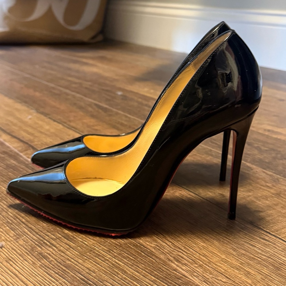 Christian Louboutin Glossy Black Heels